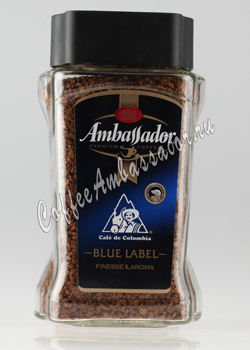 Кофе Ambassador Растворимый Blue Label 190 гр (ст.б.)