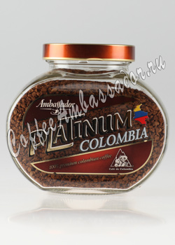 Кофе Ambassador Растворимый Platinum Colombia 95 гр (ст.б.)