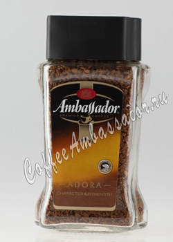 Кофе Ambassador (Амбассадор) Растворимый Adora 95 гр (ст.б.)