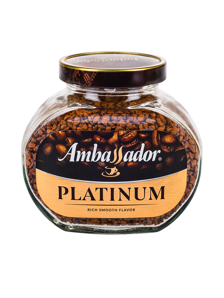Кофе Ambassador Растворимый Platinum Decaf 95 гр (ст.б.)